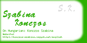 szabina konczos business card